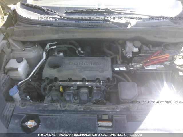 KM8JUCAC8BU222537 - 2011 HYUNDAI TUCSON GLS/LIMITED 金色 照片 10