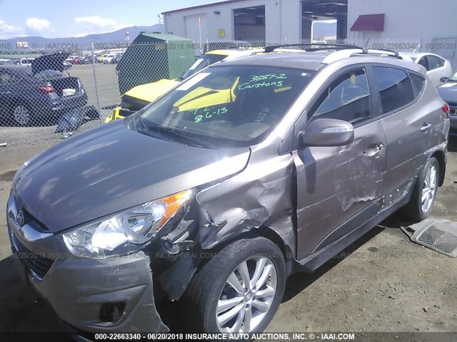 KM8JUCAC8BU222537 - 2011 HYUNDAI TUCSON GLS/LIMITED 金色 照片 2