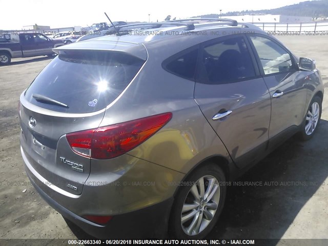 KM8JUCAC8BU222537 - 2011 HYUNDAI TUCSON GLS/LIMITED GOLD photo 4