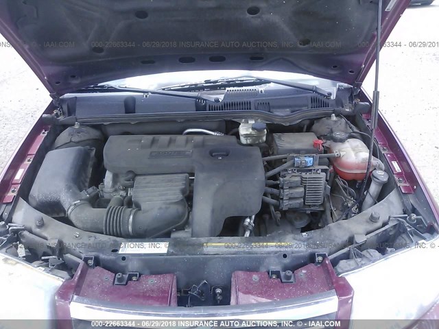 1G8AJ55F47Z172768 - 2007 SATURN ION LEVEL 2 Tünd qırmızı foto 10