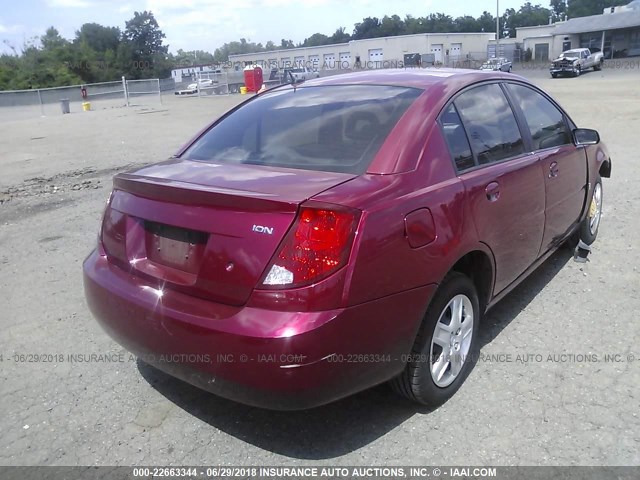 1G8AJ55F47Z172768 - 2007 SATURN ION LEVEL 2 MAROON photo 4