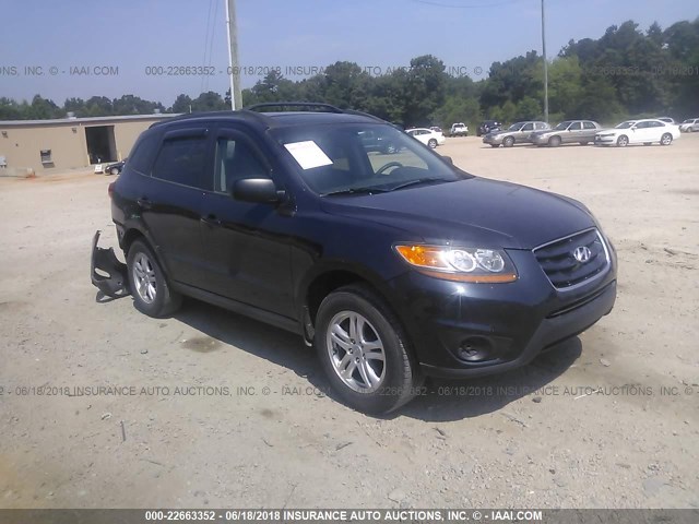 5XYZG3AB3BG036444 - 2011 HYUNDAI SANTA FE GLS BLACK photo 1