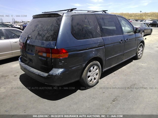 5FNRL18073B028473 - 2003 HONDA ODYSSEY EXL GRAY photo 4