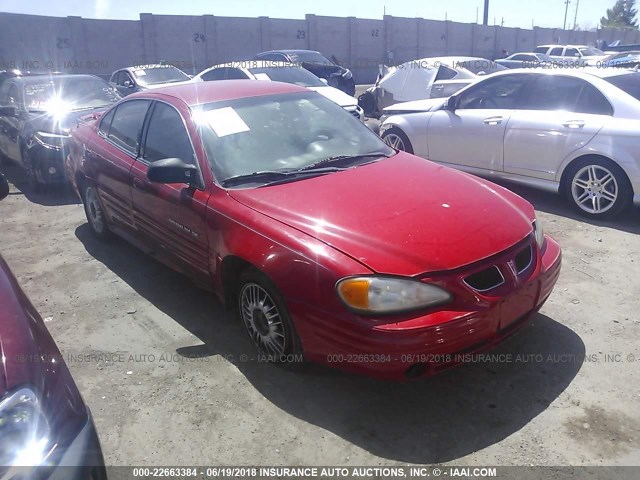 1G2NF52T5YC510044 - 2000 PONTIAC GRAND AM SE1 RED photo 1