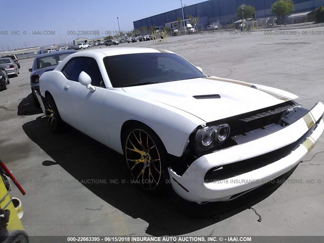 2C3CDZBT5GH275533 - 2016 DODGE CHALLENGER R/T WHITE photo 1