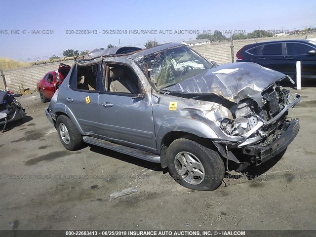 5TDBT48A92S093976 - 2002 TOYOTA SEQUOIA LIMITED SILVER photo 1