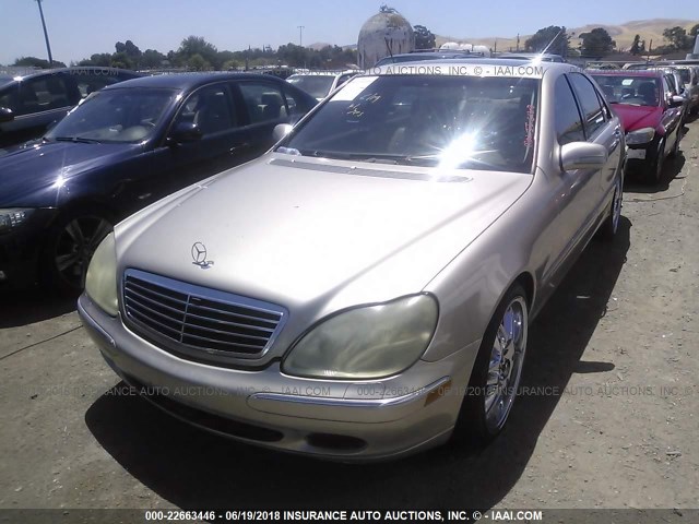 WDBNG70J02A274121 - 2002 MERCEDES-BENZ S 430 GOLD photo 2