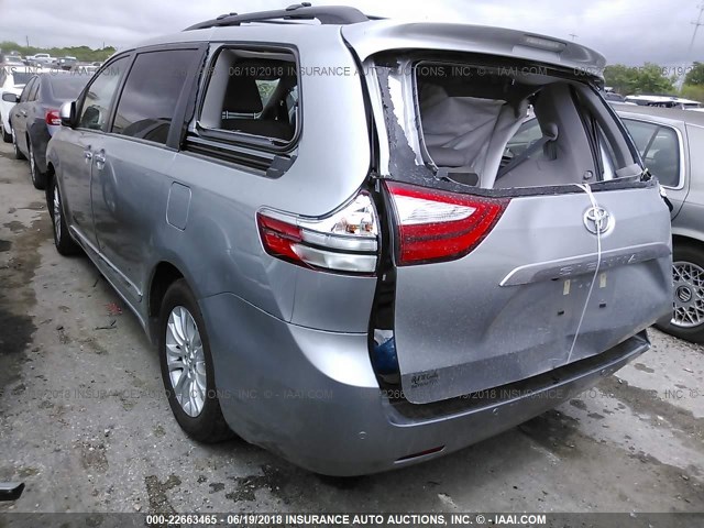 5TDYZ3DC6HS846866 - 2017 TOYOTA SIENNA XLE/LIMITED SILVER photo 3