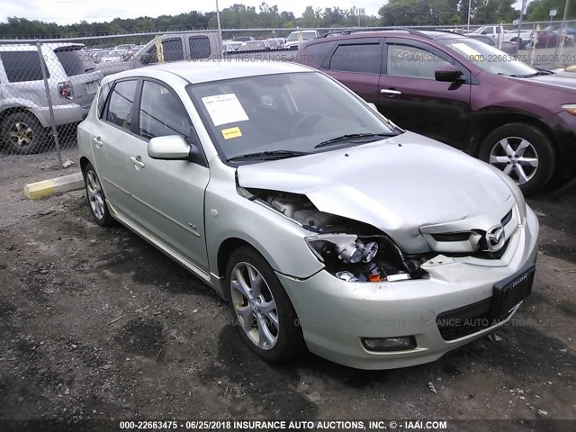 JM1BK343781133272 - 2008 MAZDA 3 HATCHBACK GREEN photo 1