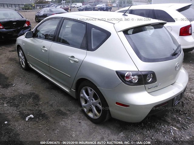 JM1BK343781133272 - 2008 MAZDA 3 HATCHBACK GREEN photo 3