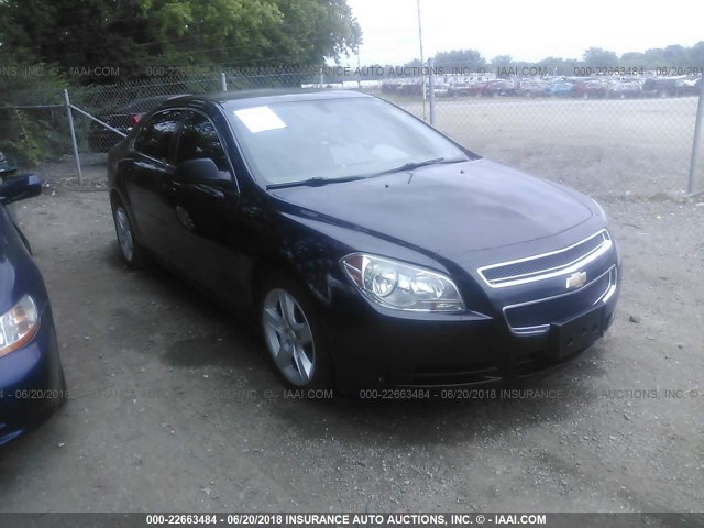 1G1ZB5EB4A4100226 - 2010 CHEVROLET MALIBU LS BLACK photo 1