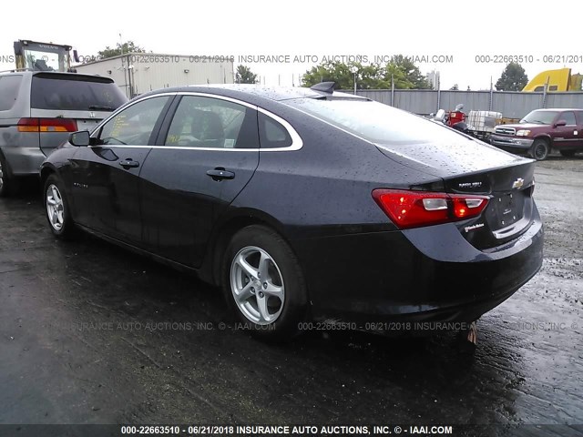 1G1ZB5ST4HF253832 - 2017 CHEVROLET MALIBU LS ლურჯი ფოტო 3