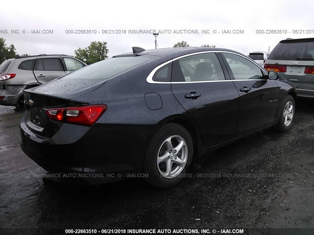 1G1ZB5ST4HF253832 - 2017 CHEVROLET MALIBU LS ლურჯი ფოტო 4