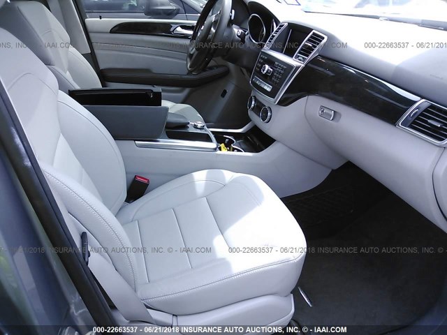 4JGDA5JBXFA604147 - 2015 MERCEDES-BENZ ML 350 GRAY photo 5