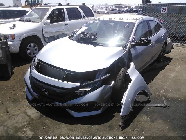 SHHFK7H48JU411006 - 2018 HONDA CIVIC SPORT 灰色 照片 2