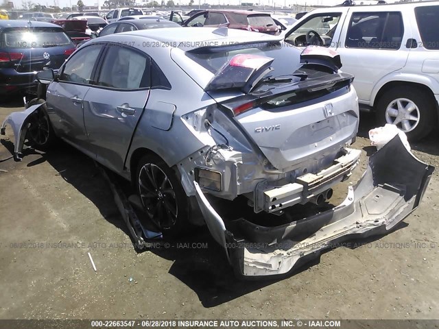 SHHFK7H48JU411006 - 2018 HONDA CIVIC SPORT GRAY photo 3