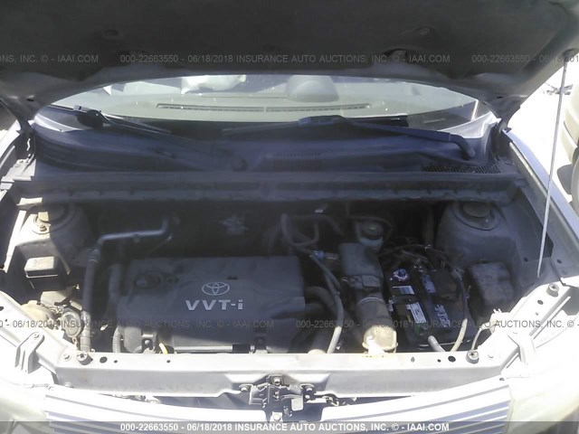JTLKT324254009806 - 2005 TOYOTA SCION XB ვერცხლისფერი ფოტო 10