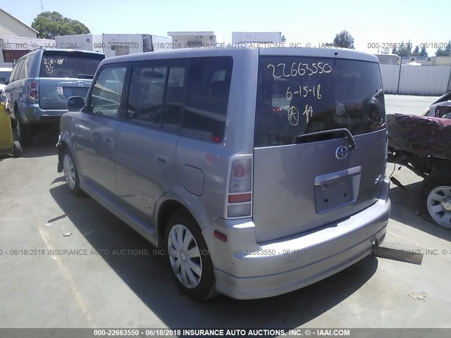 JTLKT324254009806 - 2005 TOYOTA SCION XB ვერცხლისფერი ფოტო 3