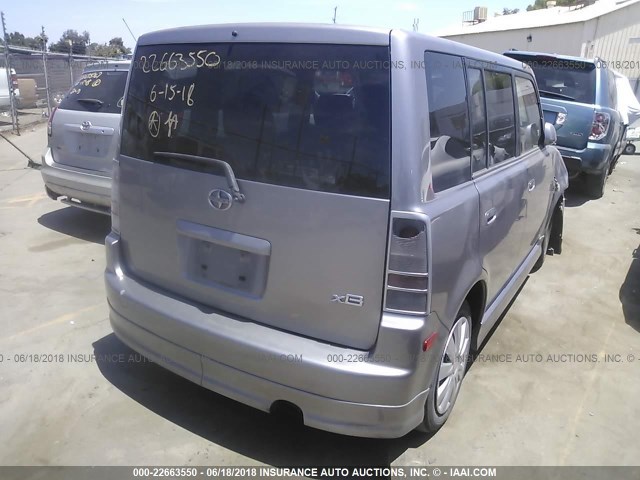 JTLKT324254009806 - 2005 TOYOTA SCION XB ვერცხლისფერი ფოტო 4