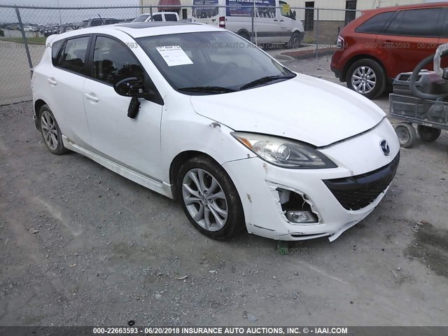 JM1BL1H58A1139620 - 2010 MAZDA 3 S WHITE photo 6