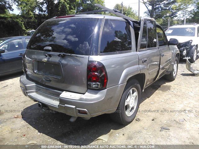 1GNDS13S662345536 - 2006 CHEVROLET TRAILBLAZER LS/LT GRAY photo 4