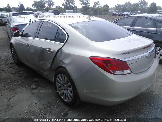 2G4GS5EK2C9150665 - 2012 BUICK REGAL PREMIUM TAN photo 3