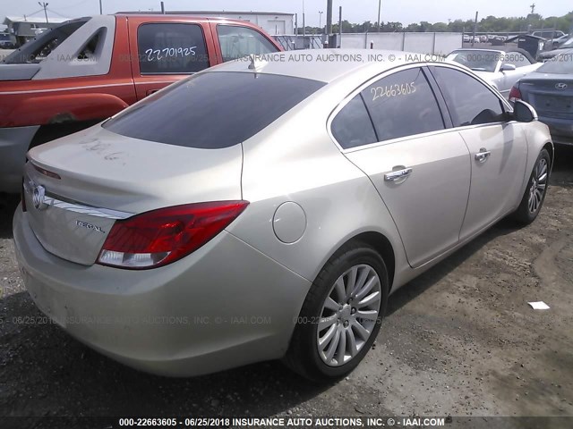 2G4GS5EK2C9150665 - 2012 BUICK REGAL PREMIUM TAN photo 4