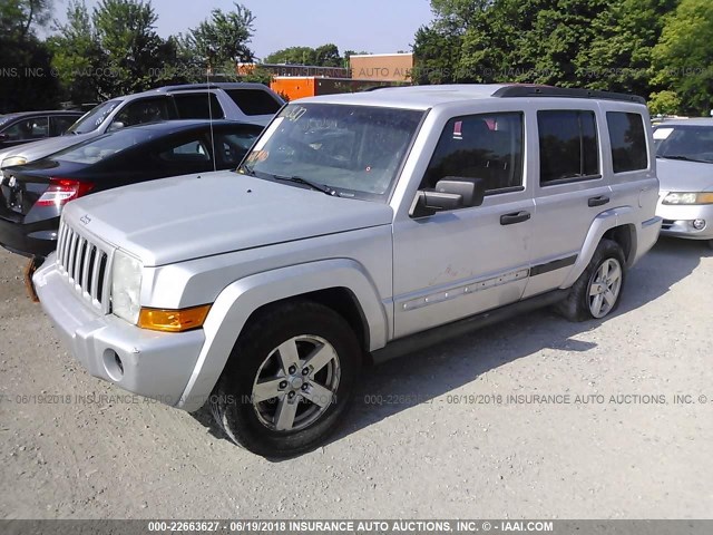 1J8HG48K56C270949 - 2006 JEEP COMMANDER 银色 照片 2