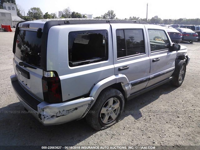 1J8HG48K56C270949 - 2006 JEEP COMMANDER 银色 照片 4
