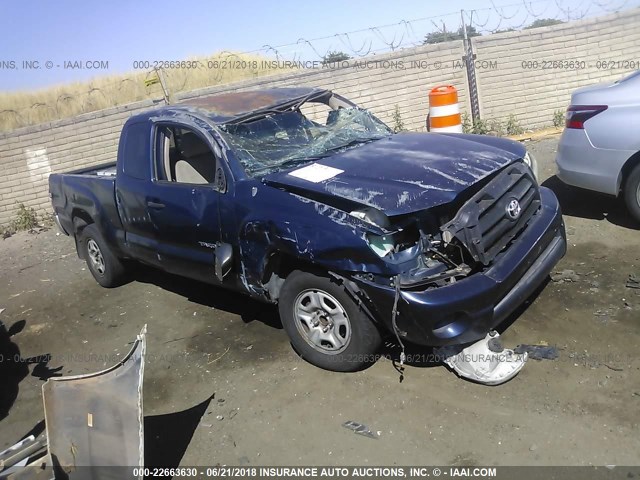 5TETX22N46Z267051 - 2006 TOYOTA TACOMA ACCESS CAB BLUE photo 1