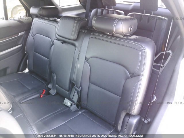 1FM5K8F85JGA26397 - 2018 FORD EXPLORER LIMITED ნაცრისფერი ფოტო 8