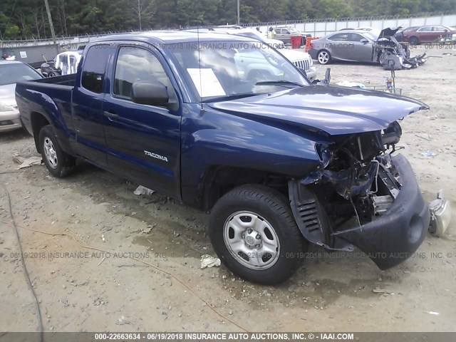 5TETX22N87Z325244 - 2007 TOYOTA TACOMA ACCESS CAB BLUE photo 1