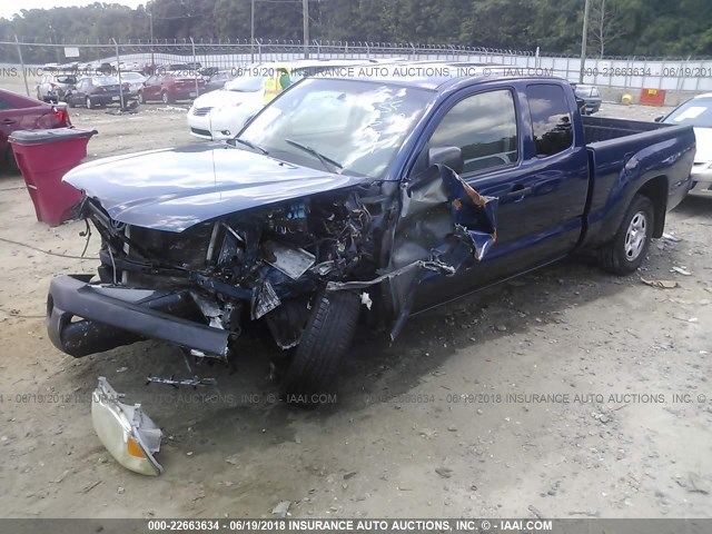 5TETX22N87Z325244 - 2007 TOYOTA TACOMA ACCESS CAB 蓝色 照片 2