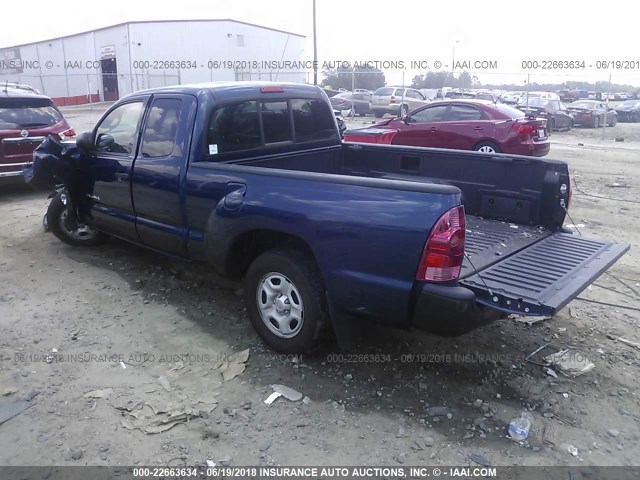 5TETX22N87Z325244 - 2007 TOYOTA TACOMA ACCESS CAB 蓝色 照片 3