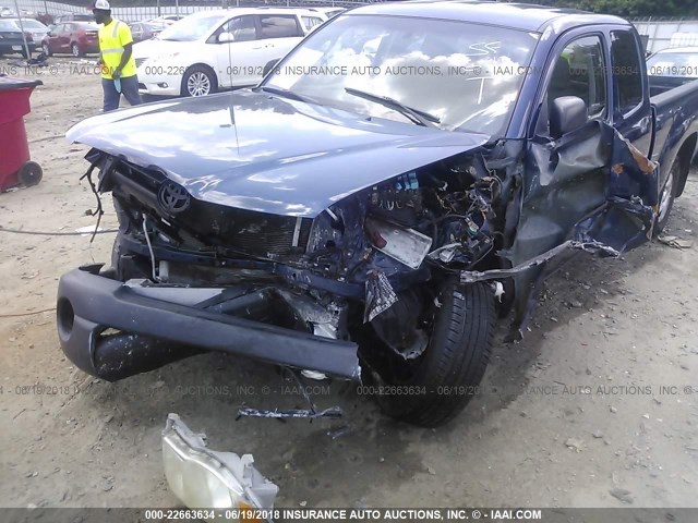 5TETX22N87Z325244 - 2007 TOYOTA TACOMA ACCESS CAB 蓝色 照片 6