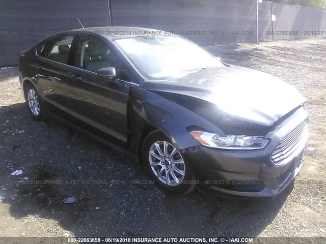 3FA6P0G76FR225692 - 2015 FORD FUSION S GRAY photo 1