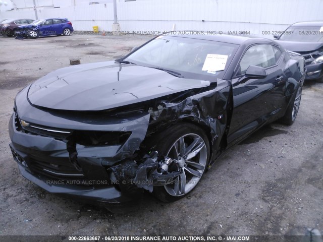 1G1FB1RS8H0199088 - 2017 CHEVROLET CAMARO LT GRAY photo 2