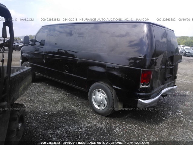 1FTNE1EW9EDA35646 - 2014 FORD ECONOLINE E150 VAN BLACK photo 3