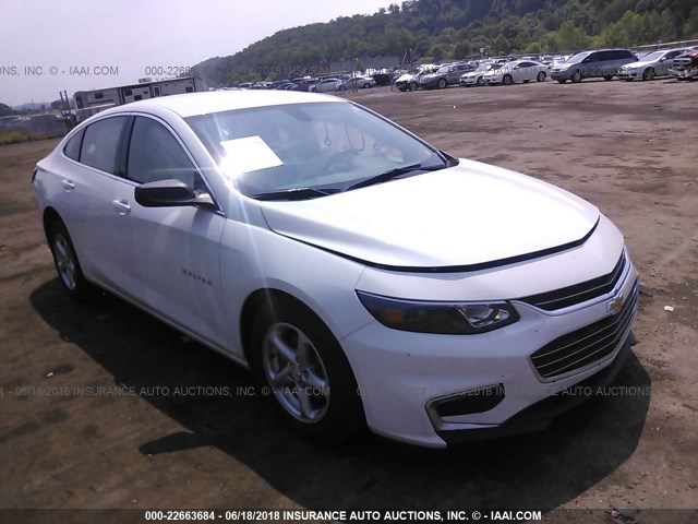1G1ZC5ST3JF172680 - 2018 CHEVROLET MALIBU LS Ağ foto 1