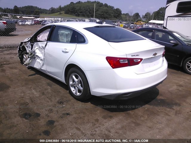 1G1ZC5ST3JF172680 - 2018 CHEVROLET MALIBU LS Ağ foto 3