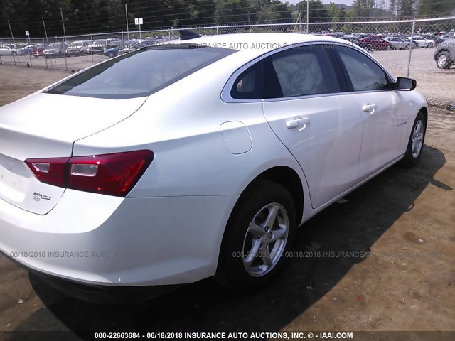 1G1ZC5ST3JF172680 - 2018 CHEVROLET MALIBU LS Ağ foto 4