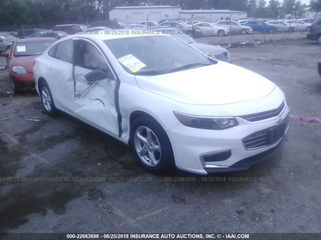 1G1ZC5ST1JF164223 - 2018 CHEVROLET MALIBU LS Ağ foto 1