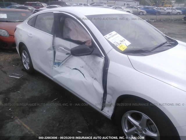 1G1ZC5ST1JF164223 - 2018 CHEVROLET MALIBU LS Ağ foto 6