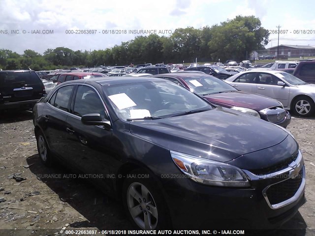 1G11A5SL2FF265717 - 2015 CHEVROLET MALIBU LS BLACK photo 1