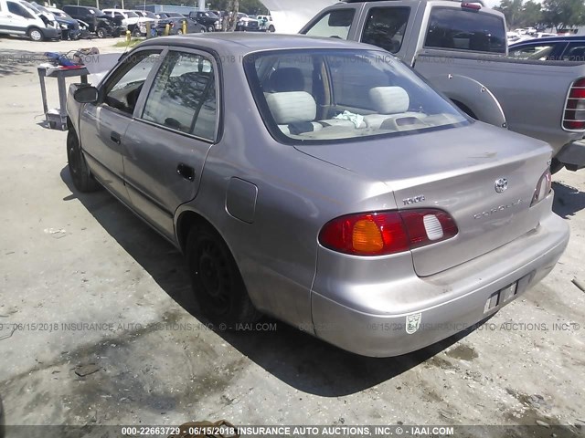 1NXBR12E3YZ307336 - 2000 TOYOTA COROLLA VE/CE/LE 金色 照片 3