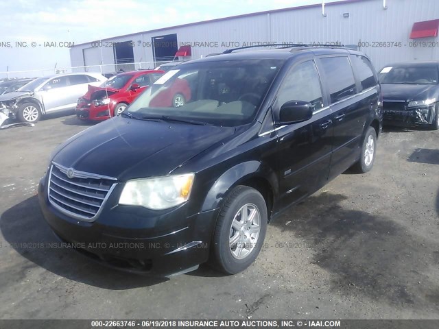 2A8HR54P78R736179 - 2008 CHRYSLER TOWN & COUNTRY TOURING BLACK photo 2