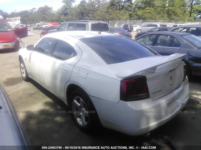 2B3KA43G18H219449 - 2008 DODGE CHARGER WHITE photo 3