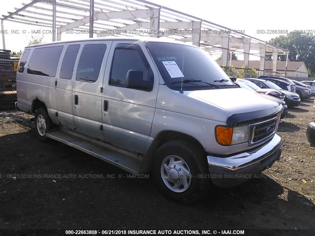 1FBSS31L54HB07764 - 2004 FORD ECONOLINE E350 SUPER DUTY WAGON SILVER photo 1