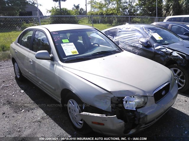 KMHDN45D91U127289 - 2001 HYUNDAI ELANTRA GLS/GT GOLD photo 1