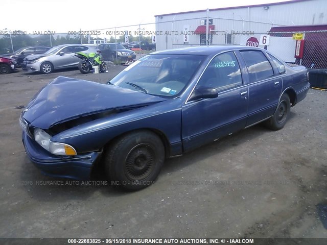 1G1BL52W2TR156614 - 1996 CHEVROLET CAPRICE CLASSIC BLUE photo 2